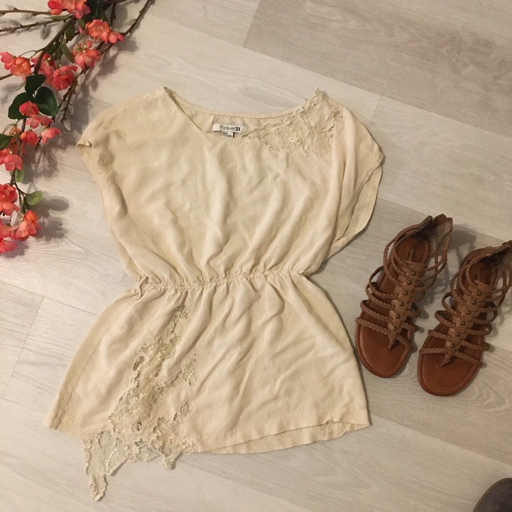 {Forever 21} Like New, lace shirt, M